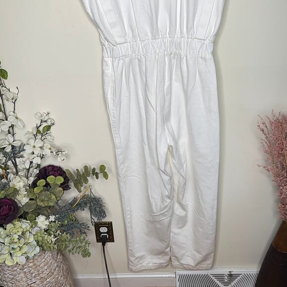 BLANKNYC x FREE PEOPLE Head In The Clouds Denim Jumpsuit White {3H33} - Picture 5 of 7